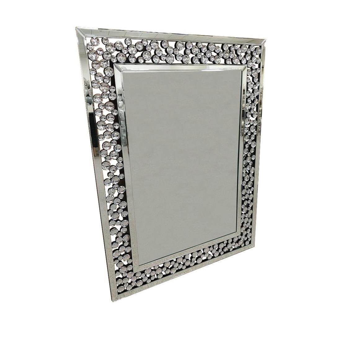 LUSTRO ŚCIENNE nowoczesne prostokątne ze szklaną ramą LUSTRO ŚCIENNE nowoczesne prostokątne ze szklaną ramą