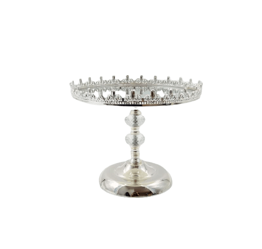 PATERA metalowo-szklana w srebrnym kolorze glamour2 PATERA metalowo-szklana w srebrnym kolorze glamour piękna