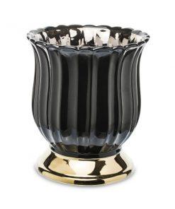 DONICZKA ceramiczna czarno-złota glamour, wyjątkowa