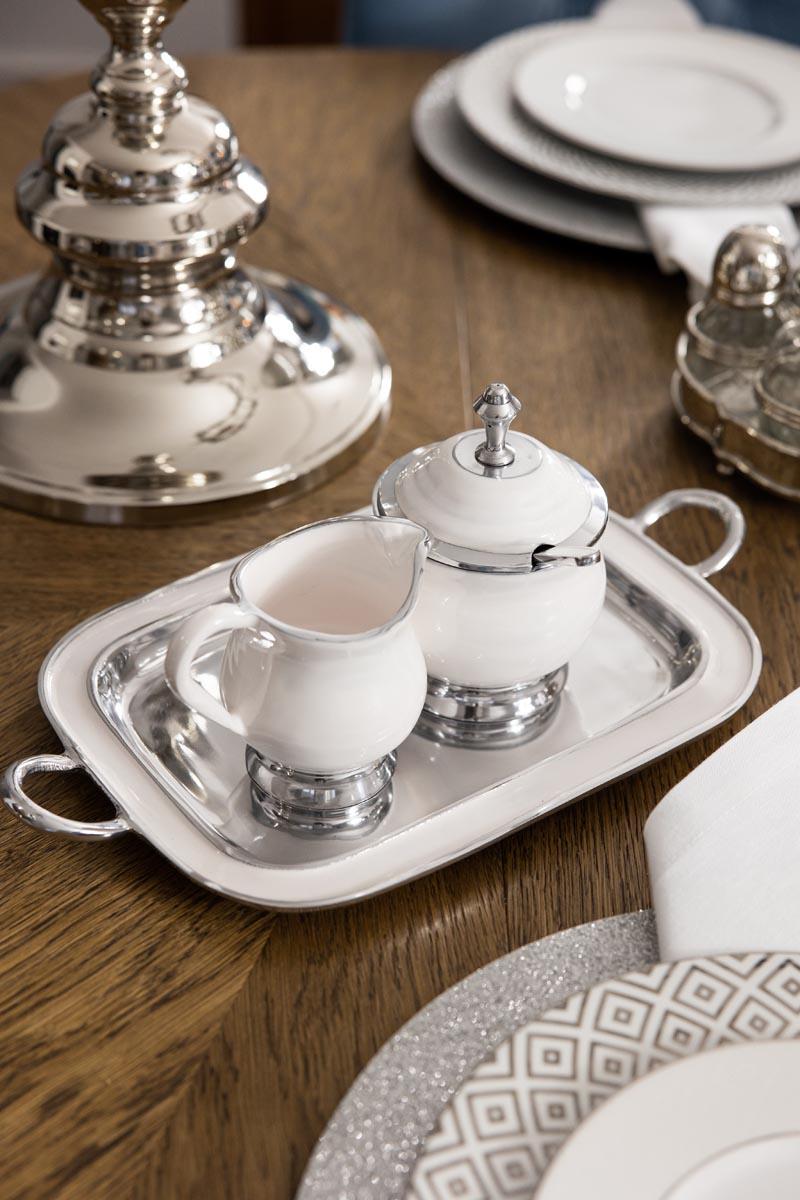 KOMPLET CUKIERNICA I MLECZNIK razem z tacką2 KOMPLET CUKIERNICA I MLECZNIK razem z tacką piękny