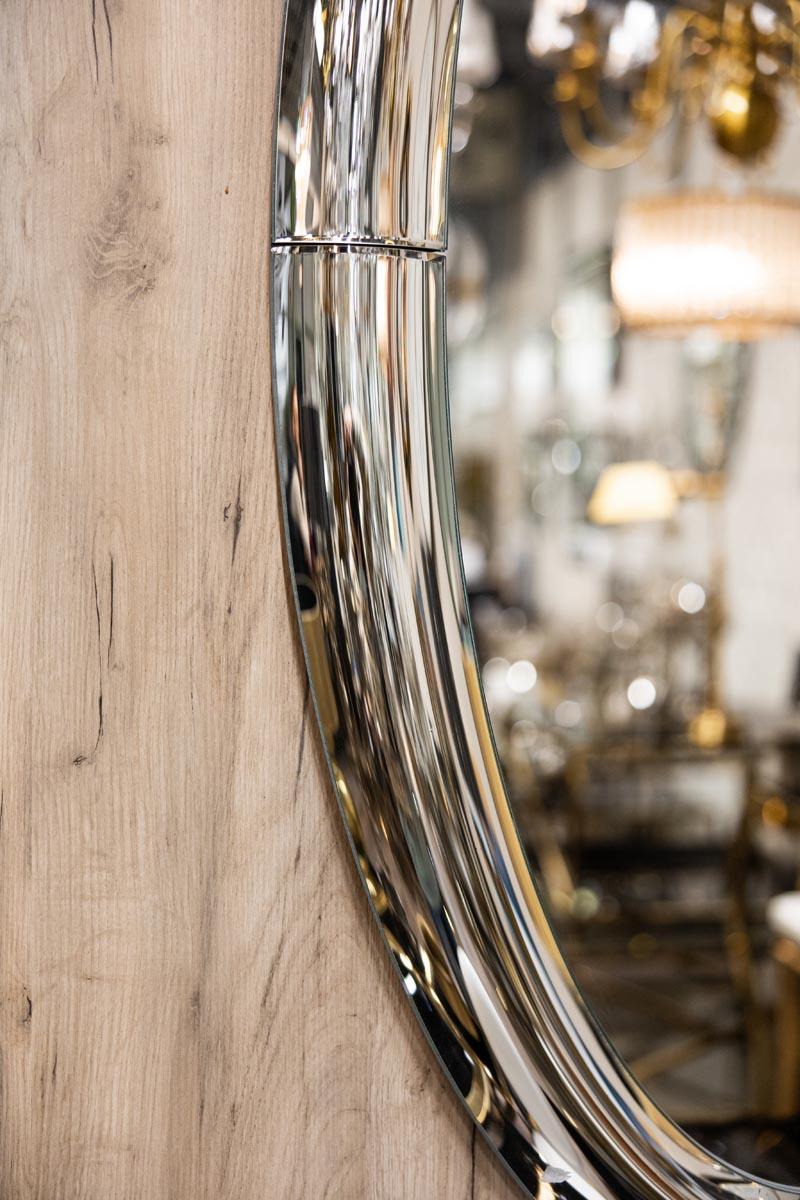 LUSTRO ŚCIENNE z lustrzaną ramą nowoczesne glamour