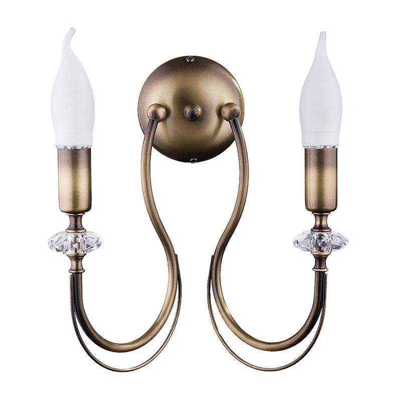 KINKIET dwupunktowy metalowy patynowy mosiądz styl klasyczny KINKIET dwupunktowy metalowy patynowy mosiądz styl klasyczny