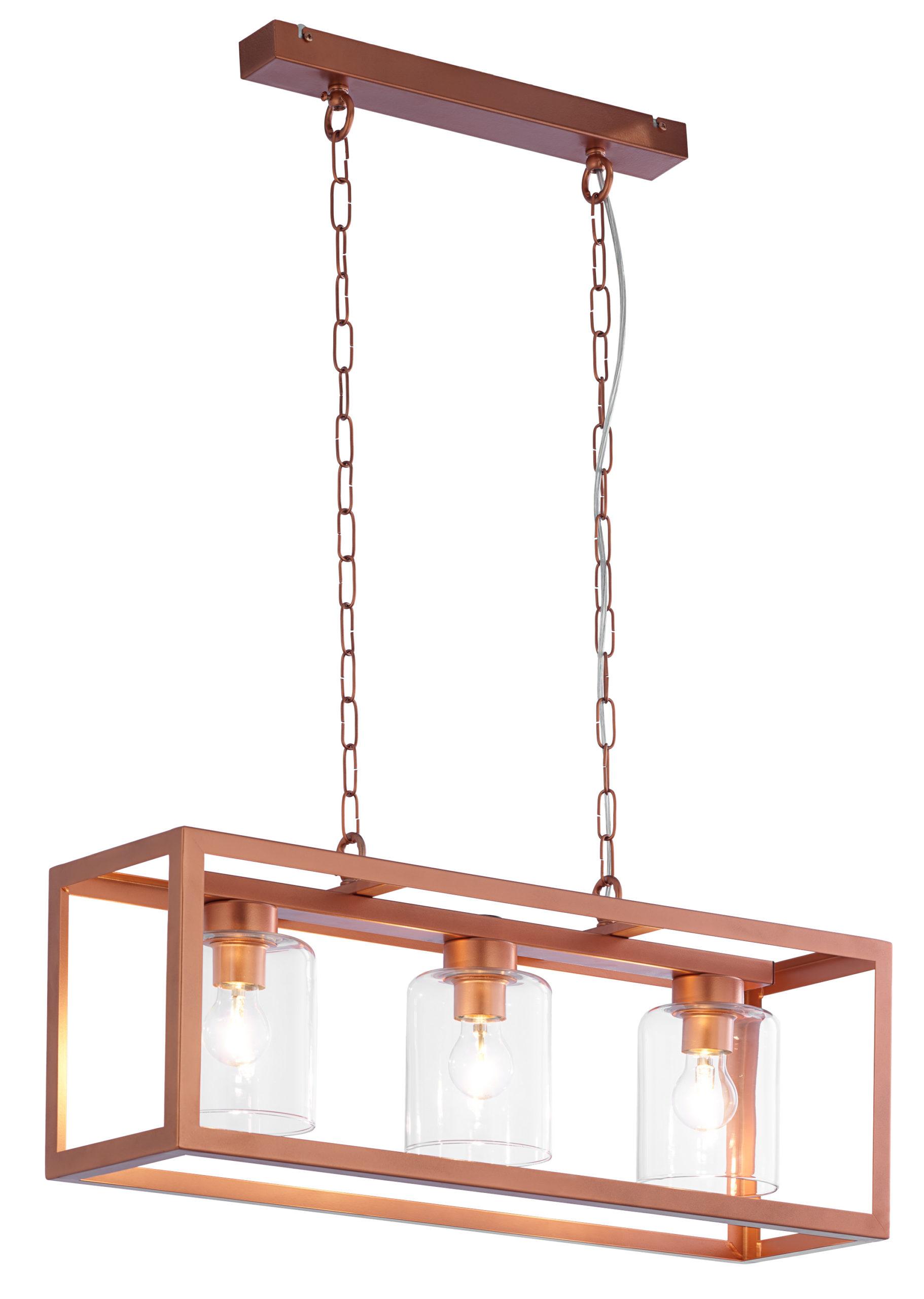 LAMPA WISZĄCA trzypunktowa metalowo-szklana styl loft MACARI MC 3 Jupiter piękna