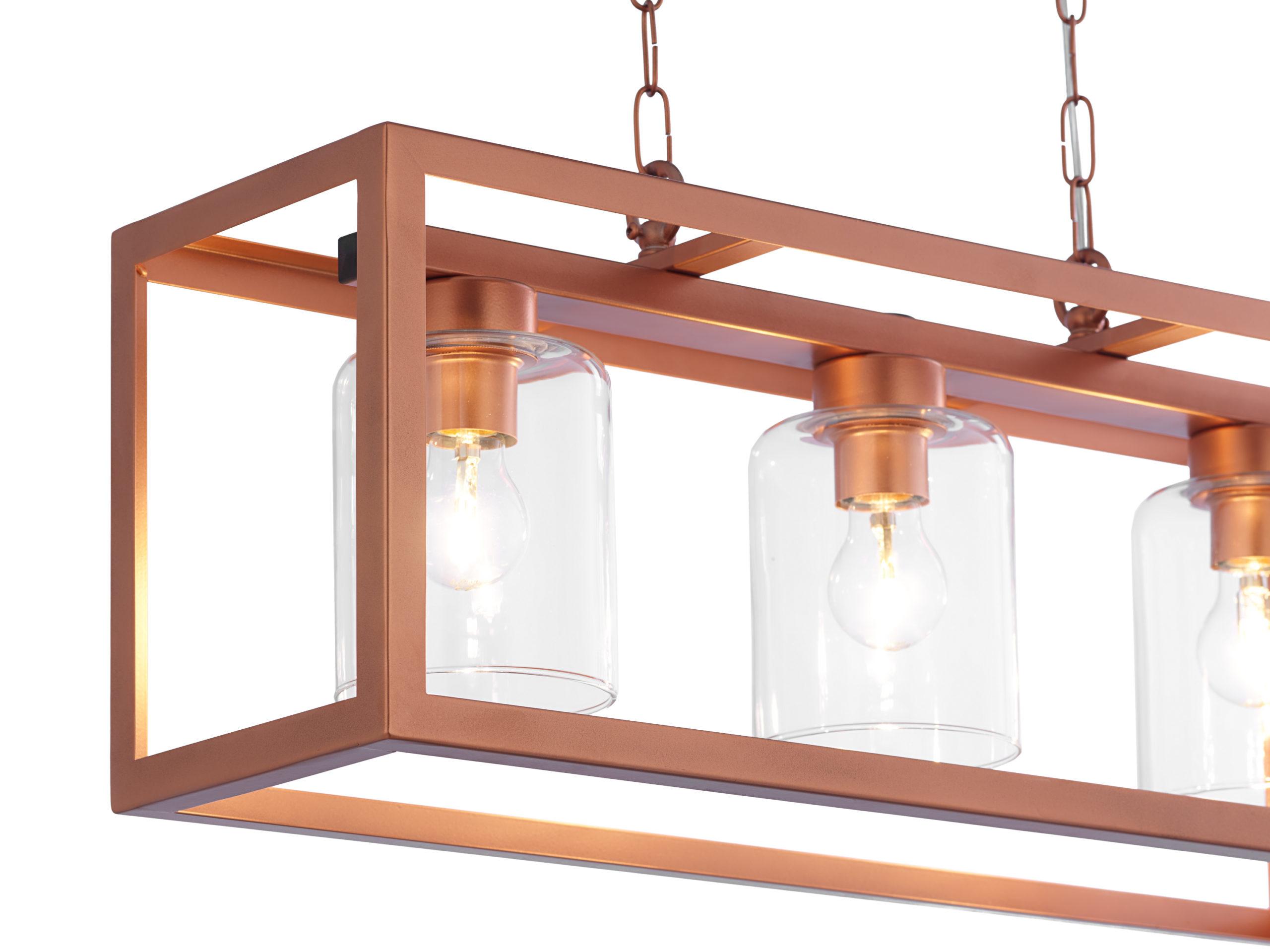 LAMPA WISZĄCA trzypunktowa metalowo-szklana styl loft MACARI MC 3 Jupiter