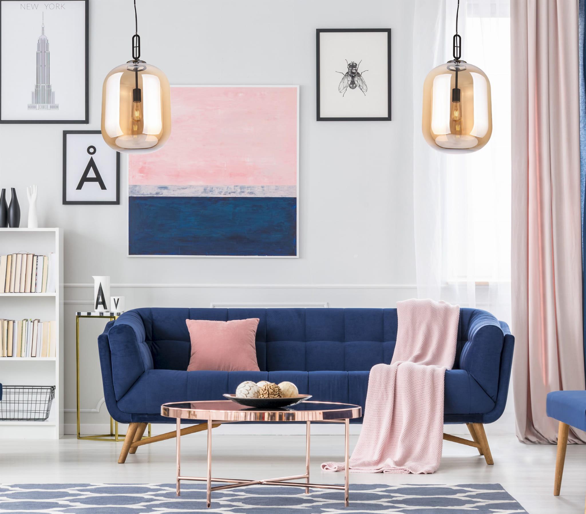 LAMPA WISZĄCA ZONE GOLD metalowo szklana złota piękna