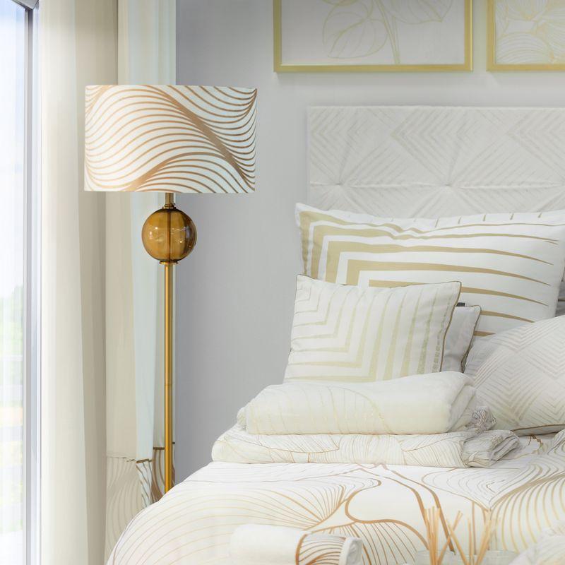 KOMPLET POŚCIELI 160x200 cm makosatyna biała wzór 1-4