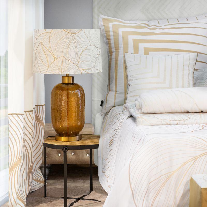 KOMPLET POŚCIELI 160x200 cm makosatyna biała wzór 1-7