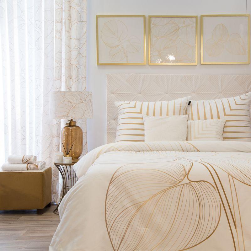 KOMPLET POŚCIELI 160x200 cm makosatyna biała wzór 1-2