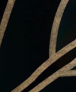 OBRAZ W RAMIE z nadrukiem 53 X 53 cm ciemnozielony, złoty
