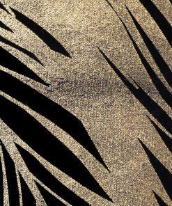 OBRAZ W RAMIE z nadrukiem 53 X 73 cm czarny, złoty wzór 2 piękny
