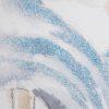 OBRAZ z elementami malowanymi ręcznie, Kobieta 60 x 120 cm jasny, biały, niebieski wyjątkowy
