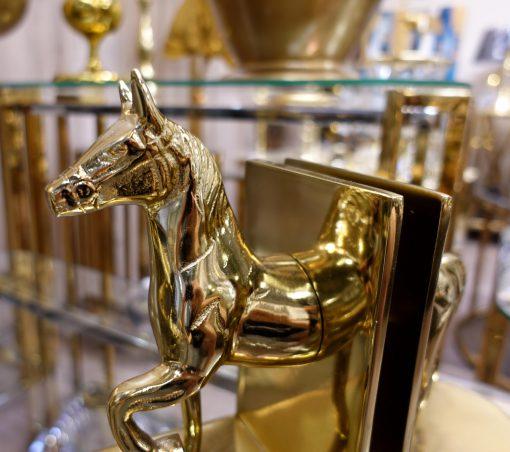 PODPÓRKA DO KSIĄŻEK z figurką konia złota glamour wyjątkowa