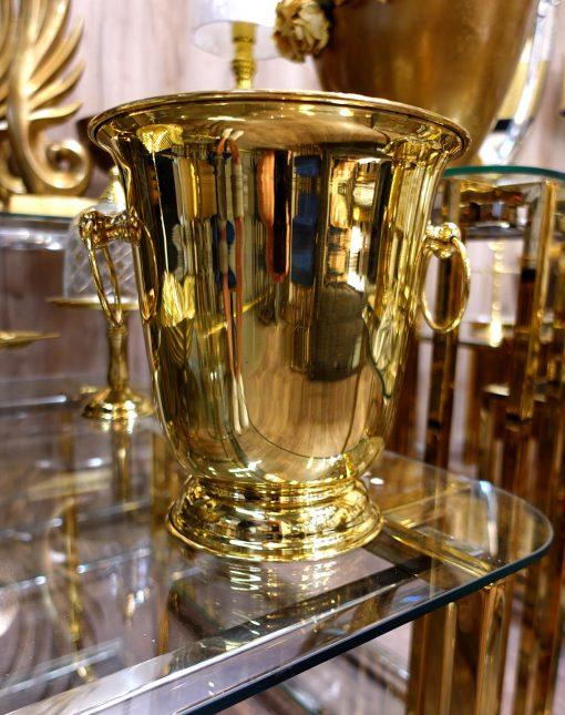 WAZON COOLER metalowy złoty klasyczny glamour