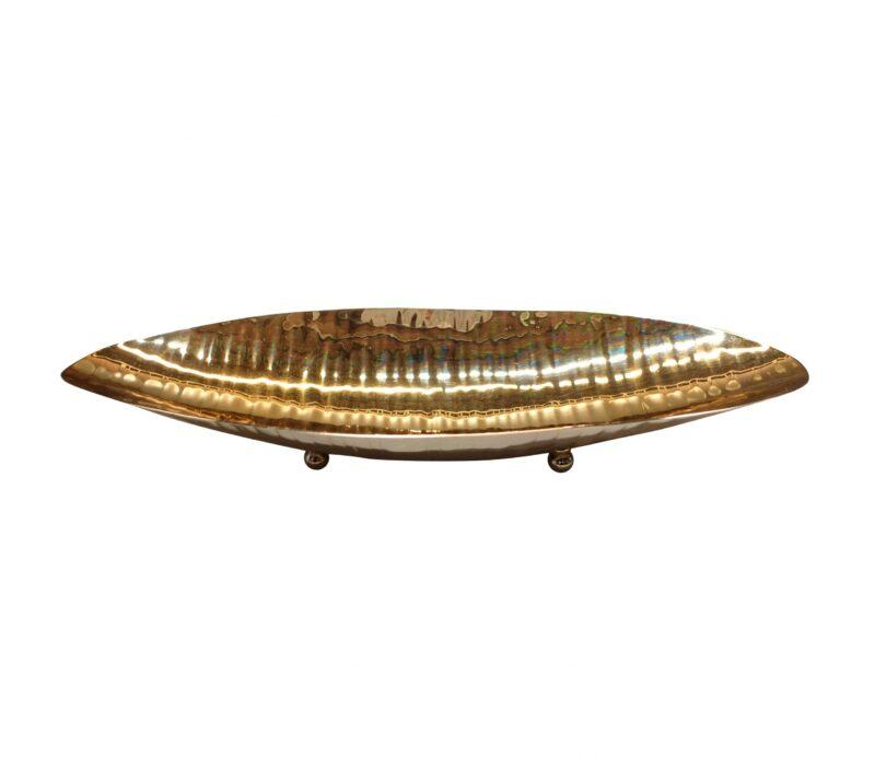 PATERA DEKORACYJNA złota w kształcie liścia styl glamour2 PATERA DEKORACYJNA złota w kształcie liścia styl glamour2
