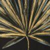 OBRAZ TREE złota palma czarne tło ręcznie malowny styl nowoczesny ekskluzywny