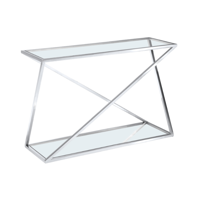 KONSOLA IMPERIAL szklano metalowa w stylu modern classic KONSOLA IMPERIAL szklano metalowa w stylu modern classic