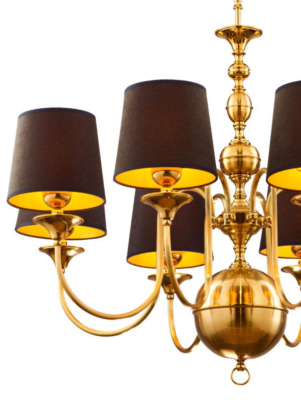 LAMPA WISZĄCA złoto czarna klasyczna BATUMI BM8 MS Jupiter2