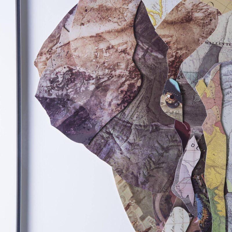 OBRAZ PRZESTRZENNY ELEPHANT wielokolorowy z wizerunkiem słonia styl nowoczesny 2 OBRAZ PRZESTRZENNY ELEPHANT wielokolorowy z wizerunkiem słonia styl nowoczesny 2