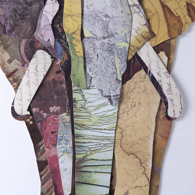 OBRAZ PRZESTRZENNY ELEPHANT wielokolorowy z wizerunkiem słonia styl nowoczesny 3 OBRAZ PRZESTRZENNY ELEPHANT wielokolorowy z wizerunkiem słonia styl nowoczesny 3