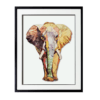 OBRAZ PRZESTRZENNY ELEPHANT wielokolorowy z wizerunkiem słonia styl nowoczesny