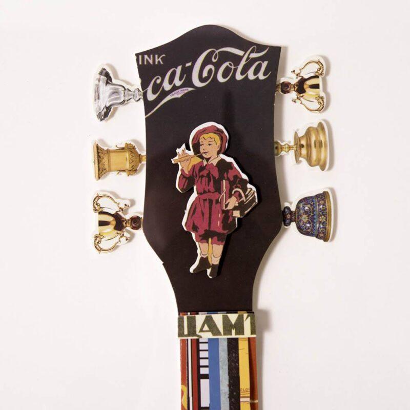 OBRAZ PRZESTRZENNY GUITAR wielokolorowy z gitarą elektryczną styl nowoczesny 2 OBRAZ PRZESTRZENNY GUITAR wielokolorowy z gitarą elektryczną styl nowoczesny 2