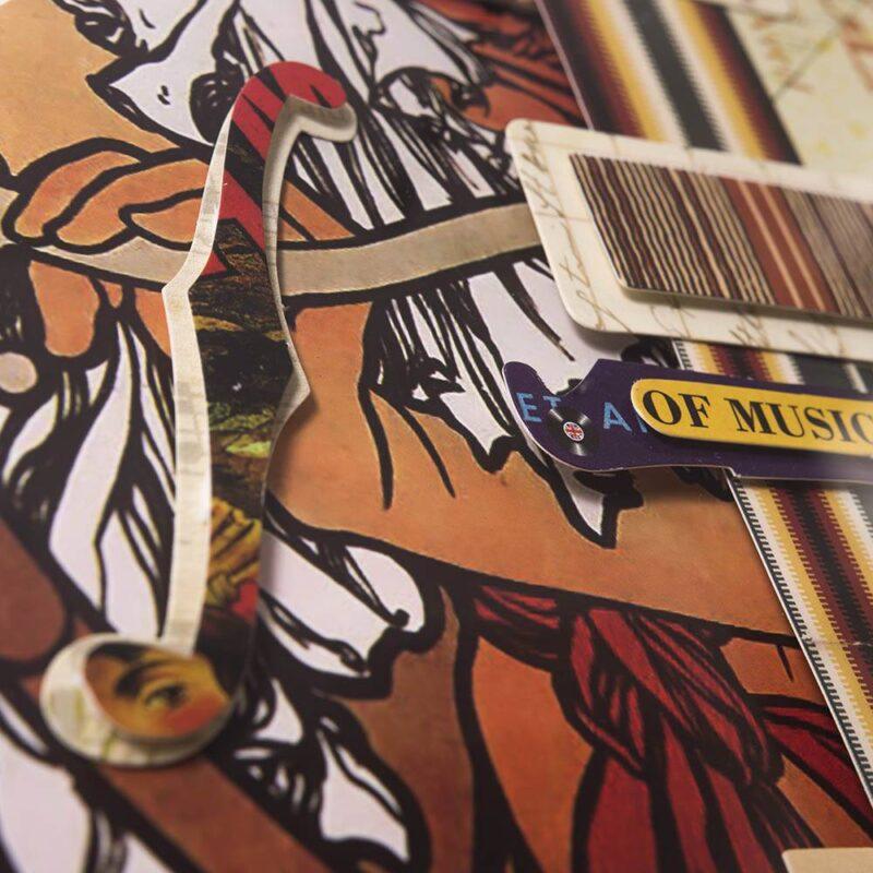 OBRAZ PRZESTRZENNY GUITAR wielokolorowy z gitarą elektryczną styl nowoczesny 4 OBRAZ PRZESTRZENNY GUITAR wielokolorowy z gitarą elektryczną styl nowoczesny 4