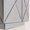 STOLIK POMOCNICZY SOHO szklany z geometrycznym wzorem styl nowoczesny2
