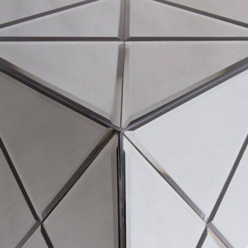 STOLIK POMOCNICZY SOHO szklany z geometrycznym wzorem styl nowoczesny4
