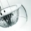 LAMPA WISZĄCA LEXUS CLARO S metalowo szklana w stylu glamour dekoracyjna