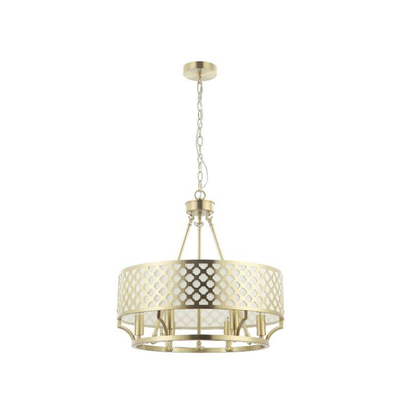 LAMPA WISZĄCA VERNO OLD GOLD złota metalowa w stylu nowoczesnym