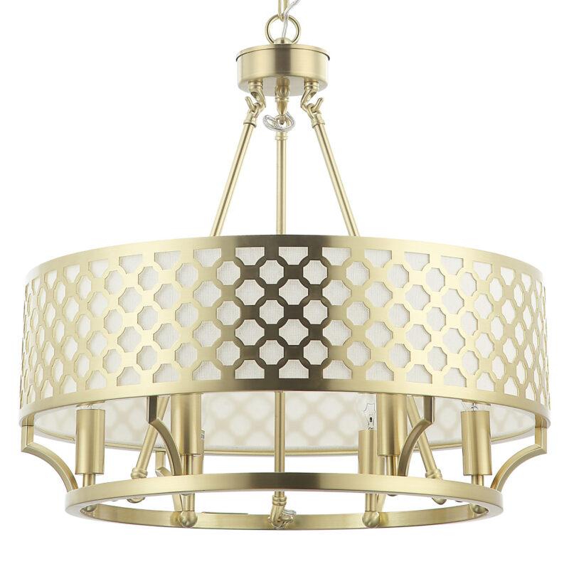 LAMPA WISZĄCA VERNO OLD GOLD złota metalowa w stylu nowoczesnym2