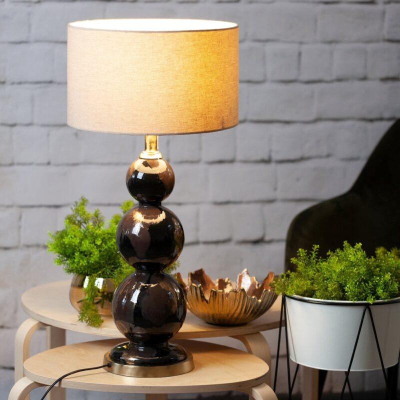 PATERA DEKORACYJNA FABIO brązowo-złota z metalu nowoczesna4 PATERA DEKORACYJNA FABIO brązowo-złota z metalu nowoczesna4