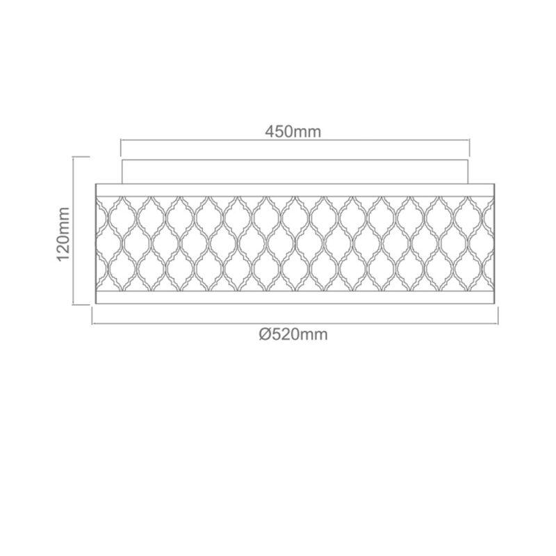 PLAFON CAVALLI OLD GOLD złoty metalowy w stylu klasycznym3