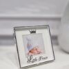 RAMKA NA ZDJĘCIA LITTLE PRINCE srebrna 8×8 cm, piękna