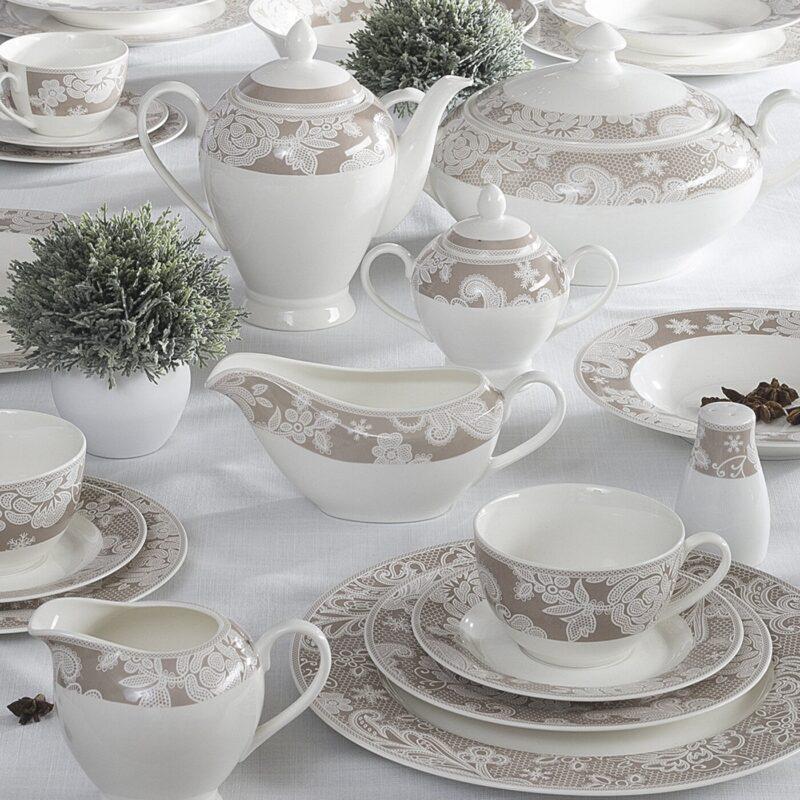 SERWIS PORCELANOWY OBIADOWY ADELE 26-częściowy styl klasyczny2 SERWIS PORCELANOWY OBIADOWY ADELE 26-częściowy styl klasyczny2