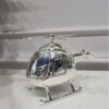 SKARBONKA HELIKOPTER Bambino metalowa srebrna
