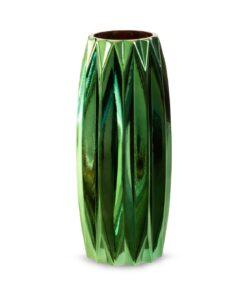 WAZON NEGRO ze szkła artystycznego zielono-miedziany nowoczesny
