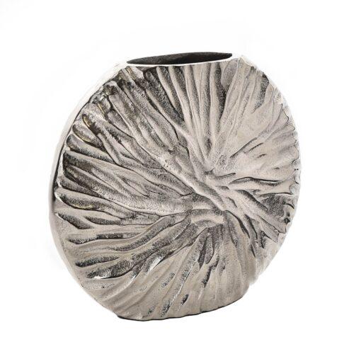WAZON okrągły z metalu srebrny nowoczesny2