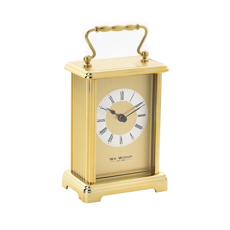 ZEGAR STOJĄCY metalowy złoty z rączką klasyczny2 ZEGAR STOJĄCY metalowy złoty z rączką klasyczny2