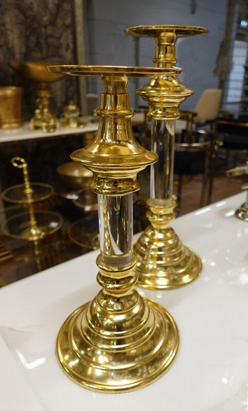 ŚWIECZNIK metalowy złoty w stylu klasycznym ŚWIECZNIK metalowy złoty w stylu klasycznym