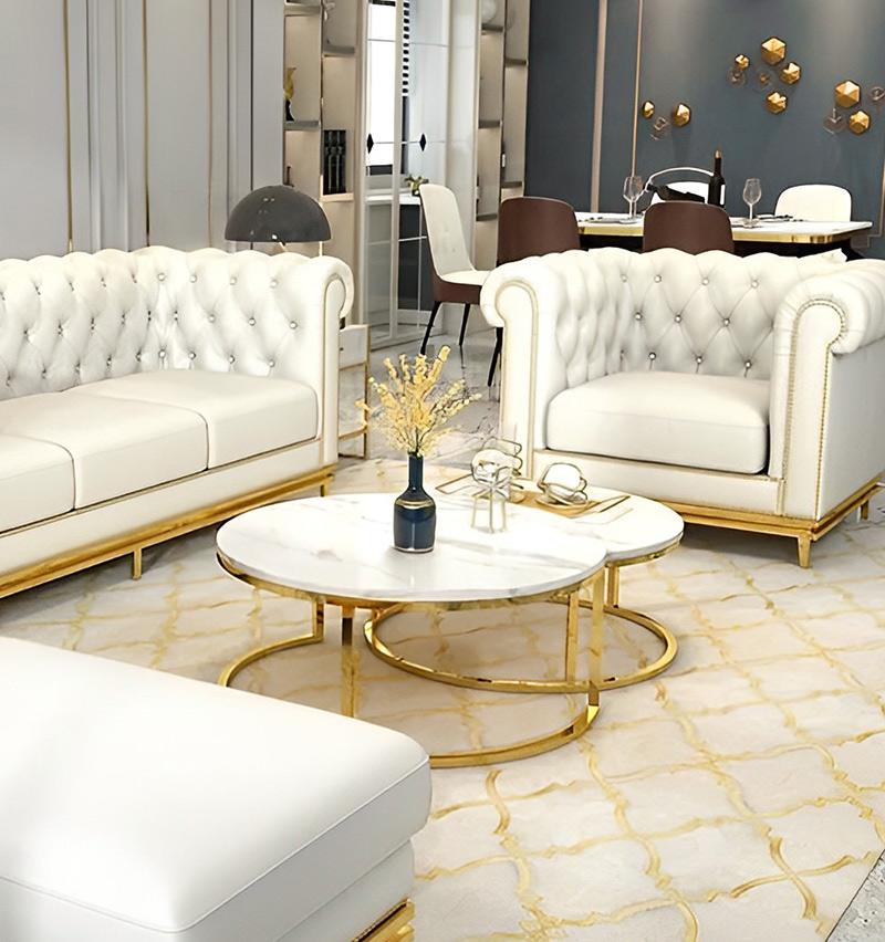 ZESTAW STOLIKÓW KAWOWYCH marmurowy blat złota podstawa styl glamour, eleganckie ZESTAW STOLIKÓW KAWOWYCH marmurowy blat złota podstawa styl glamour, piękne