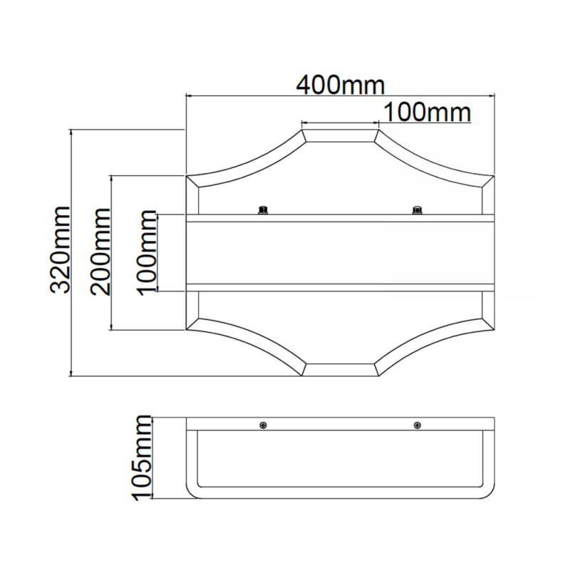 KINKIET GERDO PARETTE CROMO srebrna oprawa biały klosz styl glamour wymiary