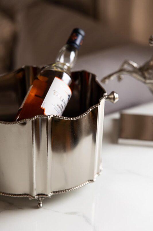 COLLER do szampana srebrny metalowy klasyczny 2 COLLER do szampana srebrny metalowy klasyczny 2