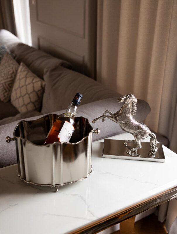 COLLER do szampana srebrny metalowy klasyczny 3 COLLER do szampana srebrny metalowy klasyczny 3