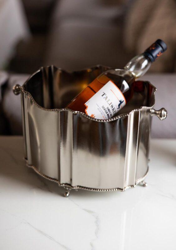 COLLER do szampana srebrny metalowy klasyczny COLLER do szampana srebrny metalowy klasyczny