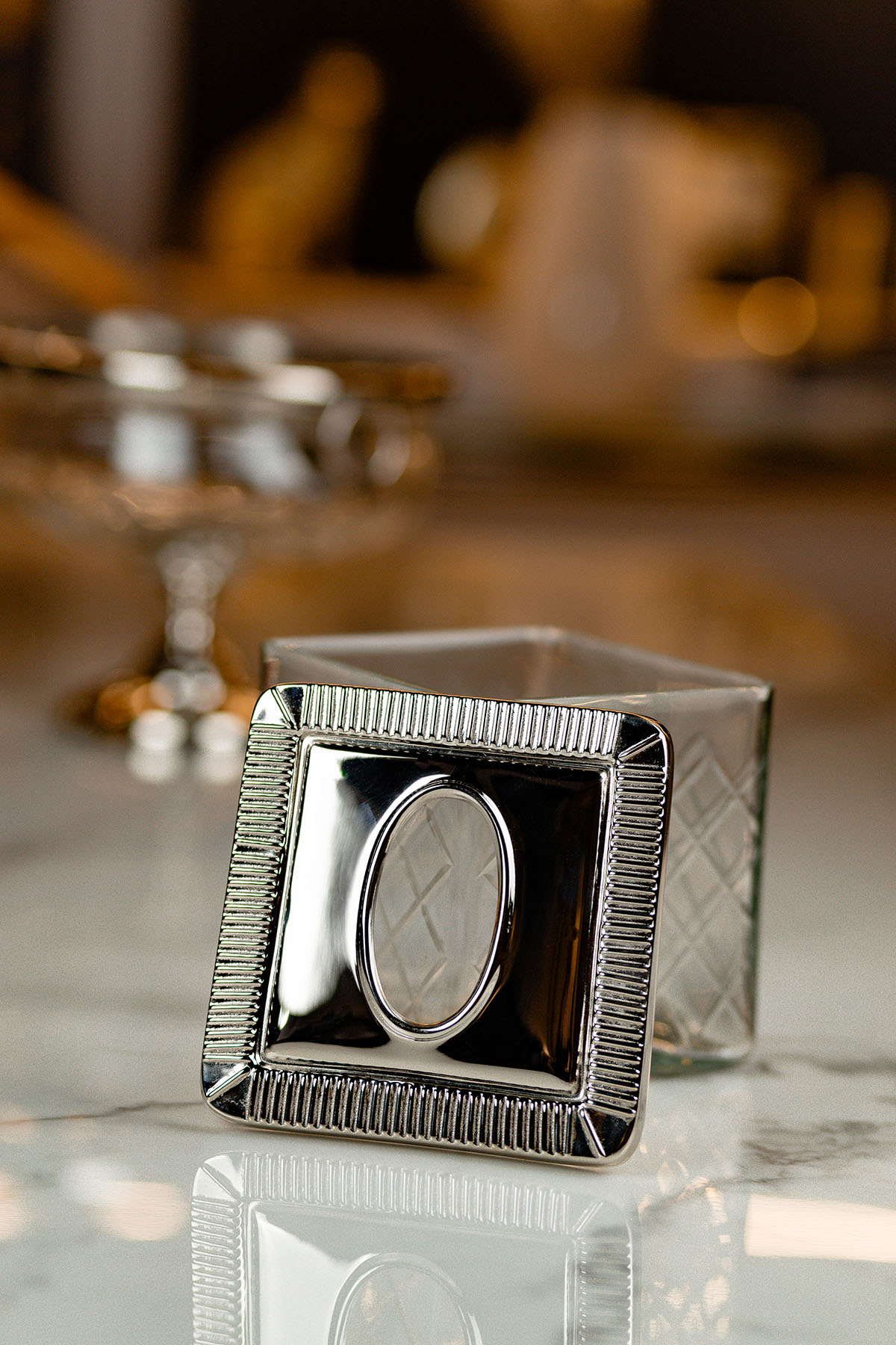 SERWETNIK srebrno szklany ozdobny klasyczny nowoczesny SERWETNIK srebrno szklany ozdobny klasyczny nowoczesny