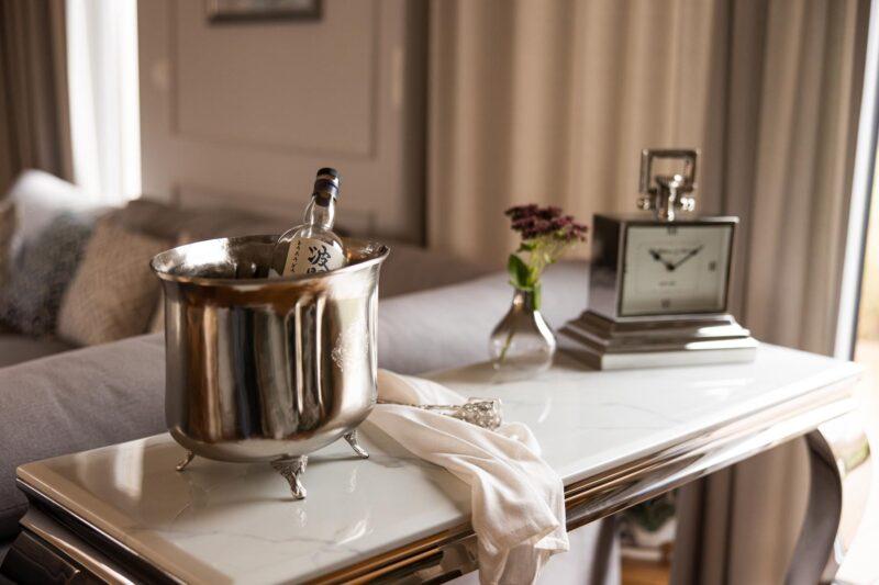 ZEGAR STOJĄCY srebrny klasyczny w stylu vintage 3 ZEGAR STOJĄCY srebrny klasyczny w stylu vintage 3