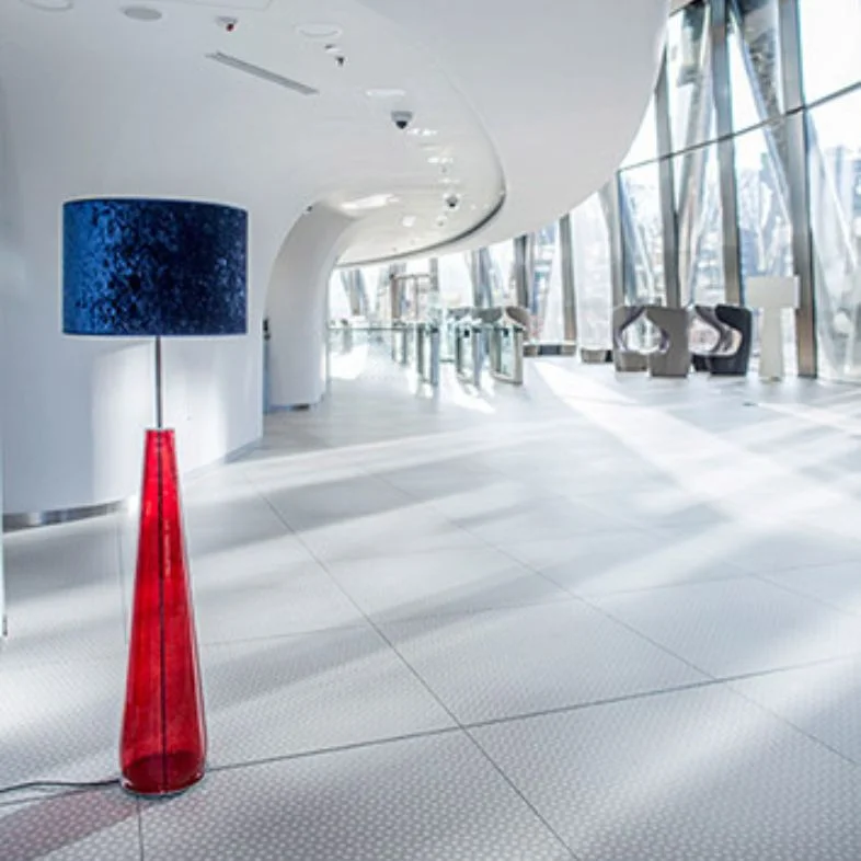 LAMPA PODŁOGOWA 4concepts Berlin Czerwona 50×35 cm Glamour