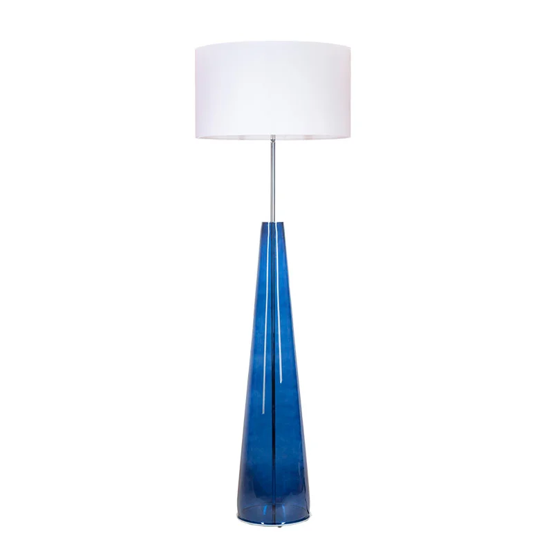 LAMPA PODŁOGOWA 4concepts Berlin Granatowa 50×30 cm Glamour