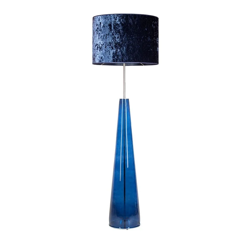LAMPA PODŁOGOWA 4concepts Berlin Granatowa 50×35 cm Glamour